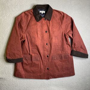 Alex Mill Chiltern Street Jacket In Wax Cotton Womens XL Red Barn Pocket NWOT